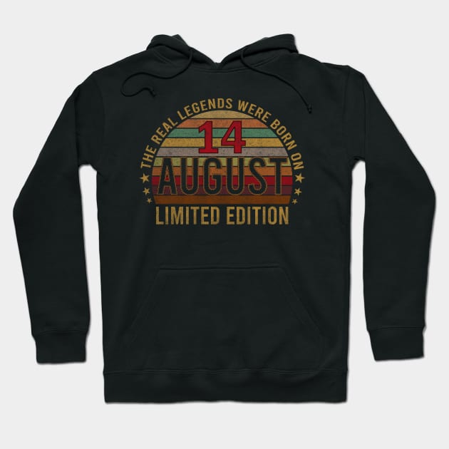 14 August Birthday for 2020 14th Awesome Years Vintage Gift Hoodie by mahmuq